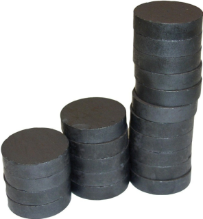 Magnet kulatý šedý 20mm 10ks