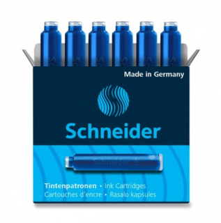 Inkoustové bombičky Schneider 6ks modré