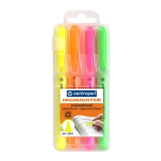 Zvýrazňovače Centropen 2822 4ks