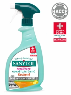 Čistič na kuchyně Sanytol Professional sprej 750ml citrus