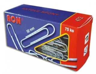 Kancelářské sponky aktové RON 472 50mm 75ks
