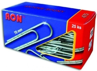 Kancelářské sponky aktové RON 475 75mm 25ks