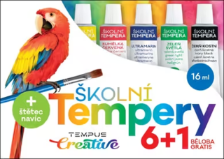 Temperové barvy European 6ks+běloba